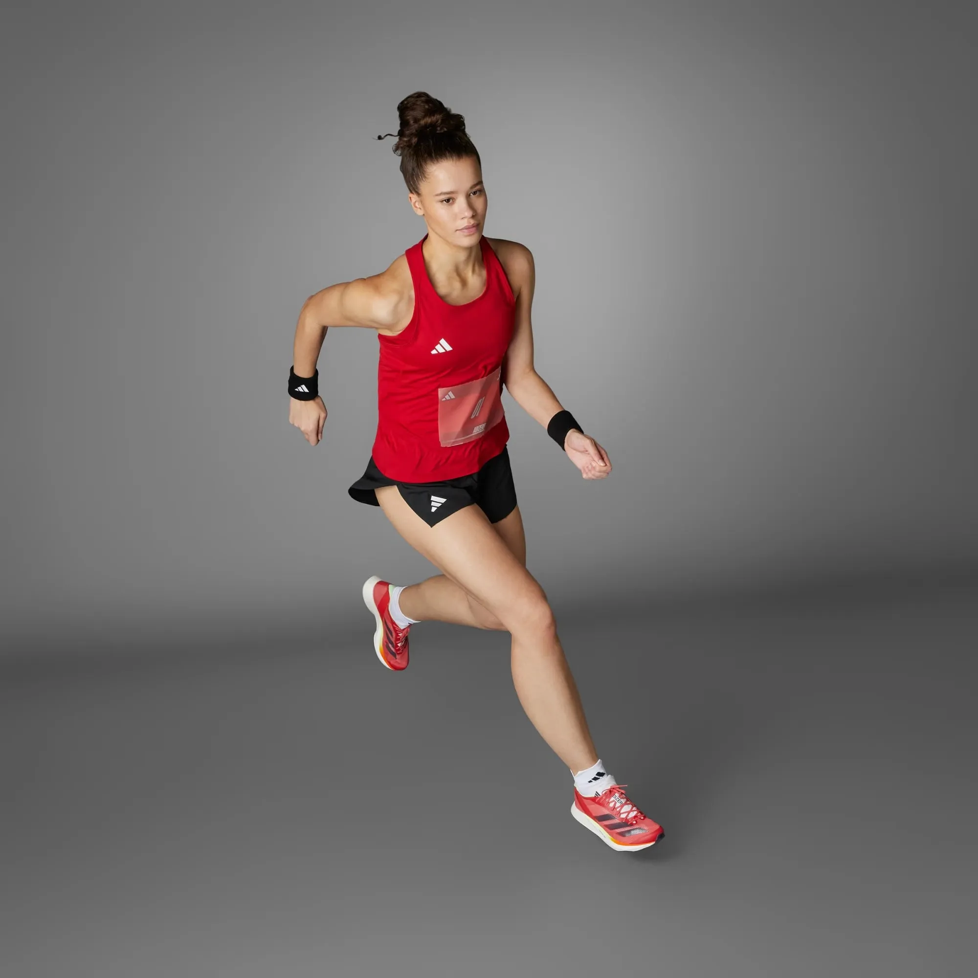 Adidas Adizero Essentials Split Short | Black | Womens