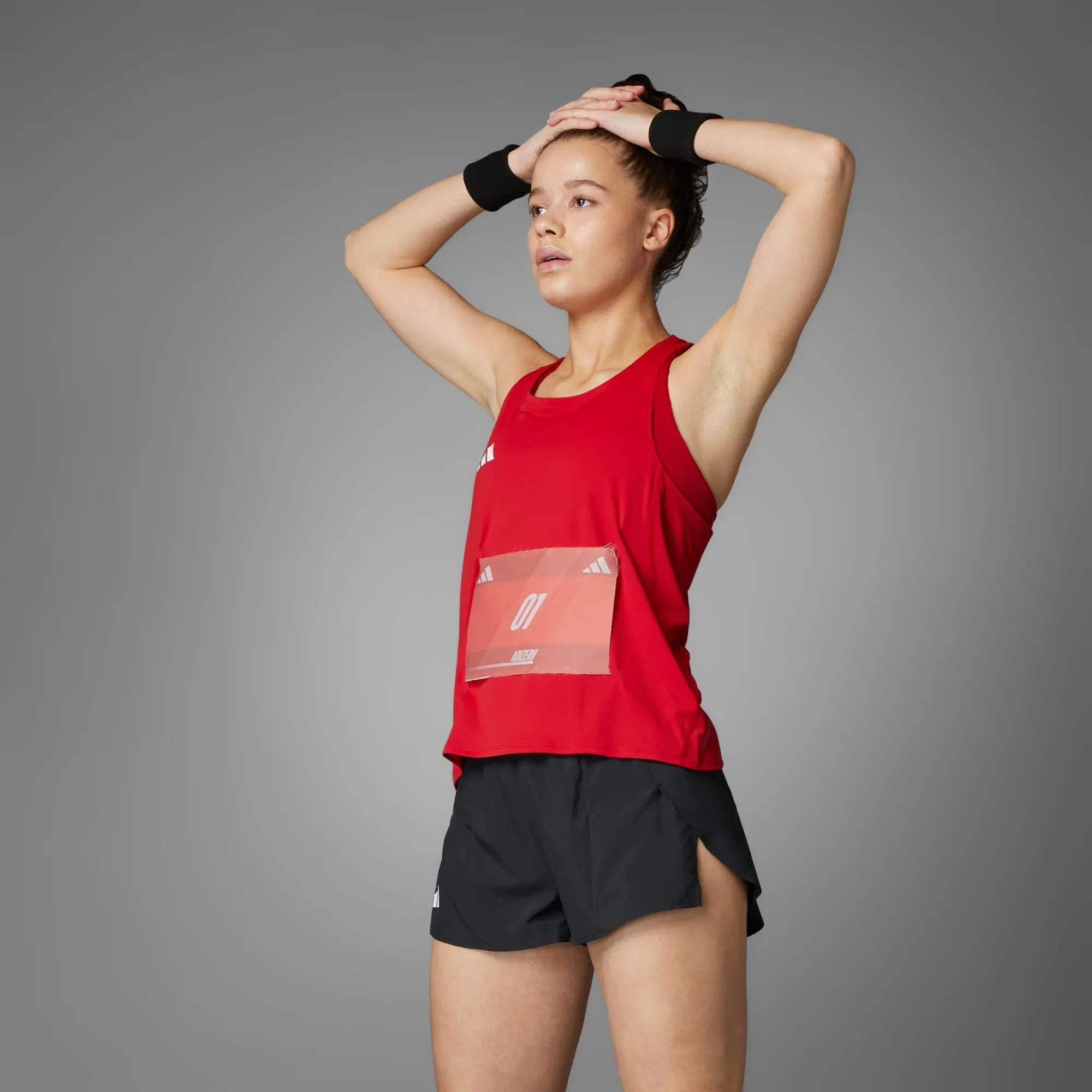 Adidas Adizero Essentials Split Short | Black | Womens