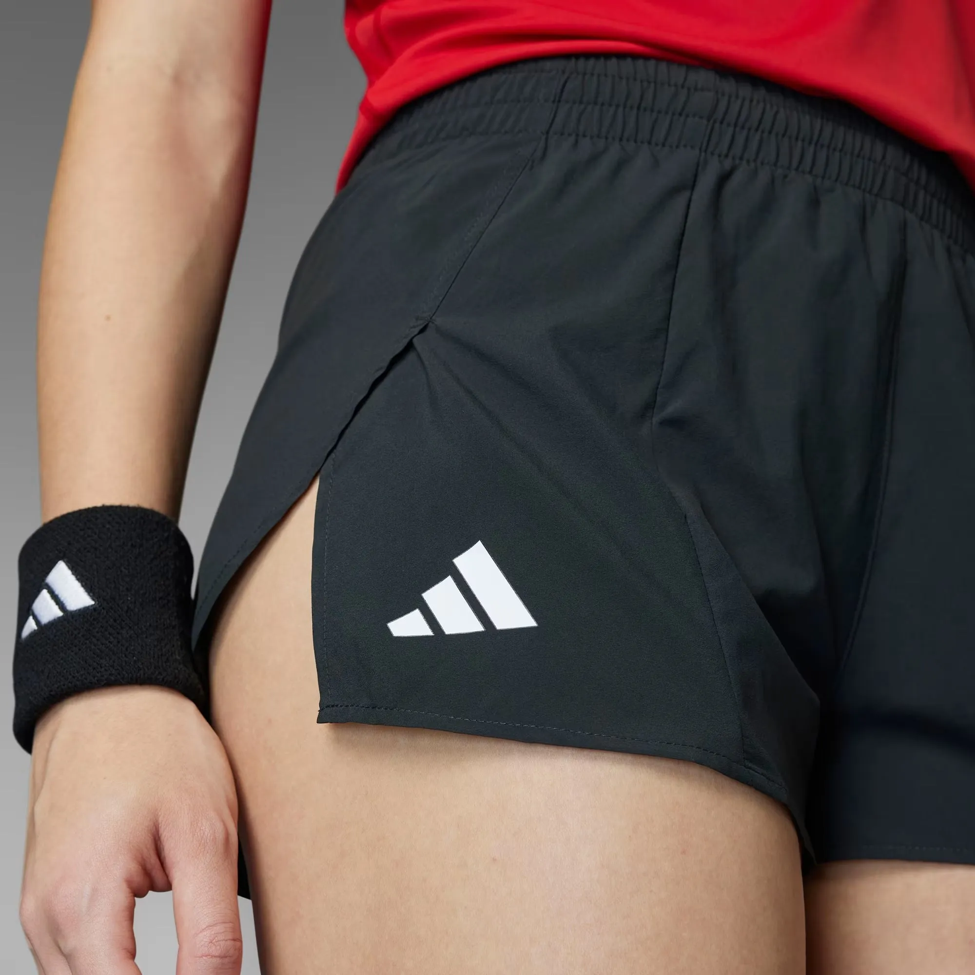 Adidas Adizero Essentials Split Short | Black | Womens