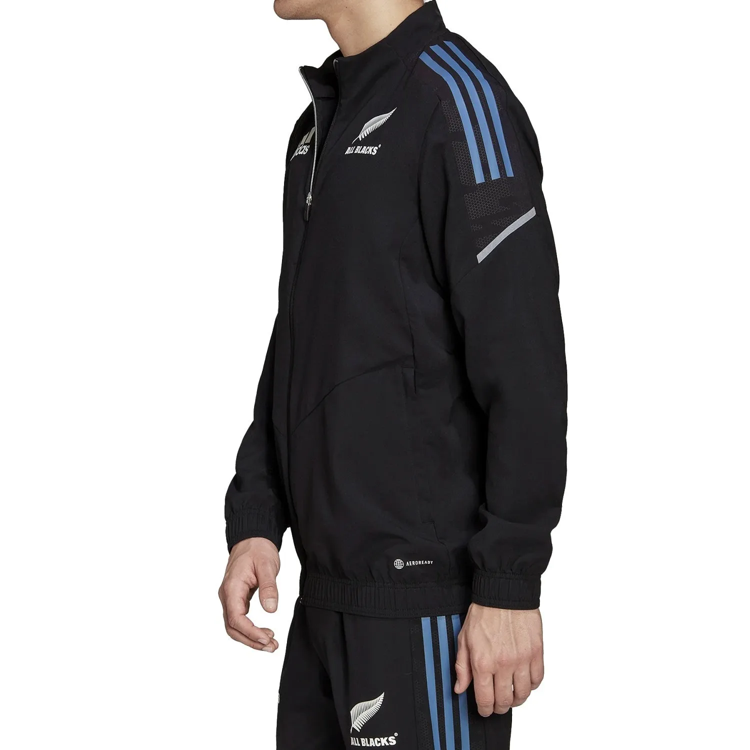 All Blacks black training presentation tracksuit 2022/23 - Adidas