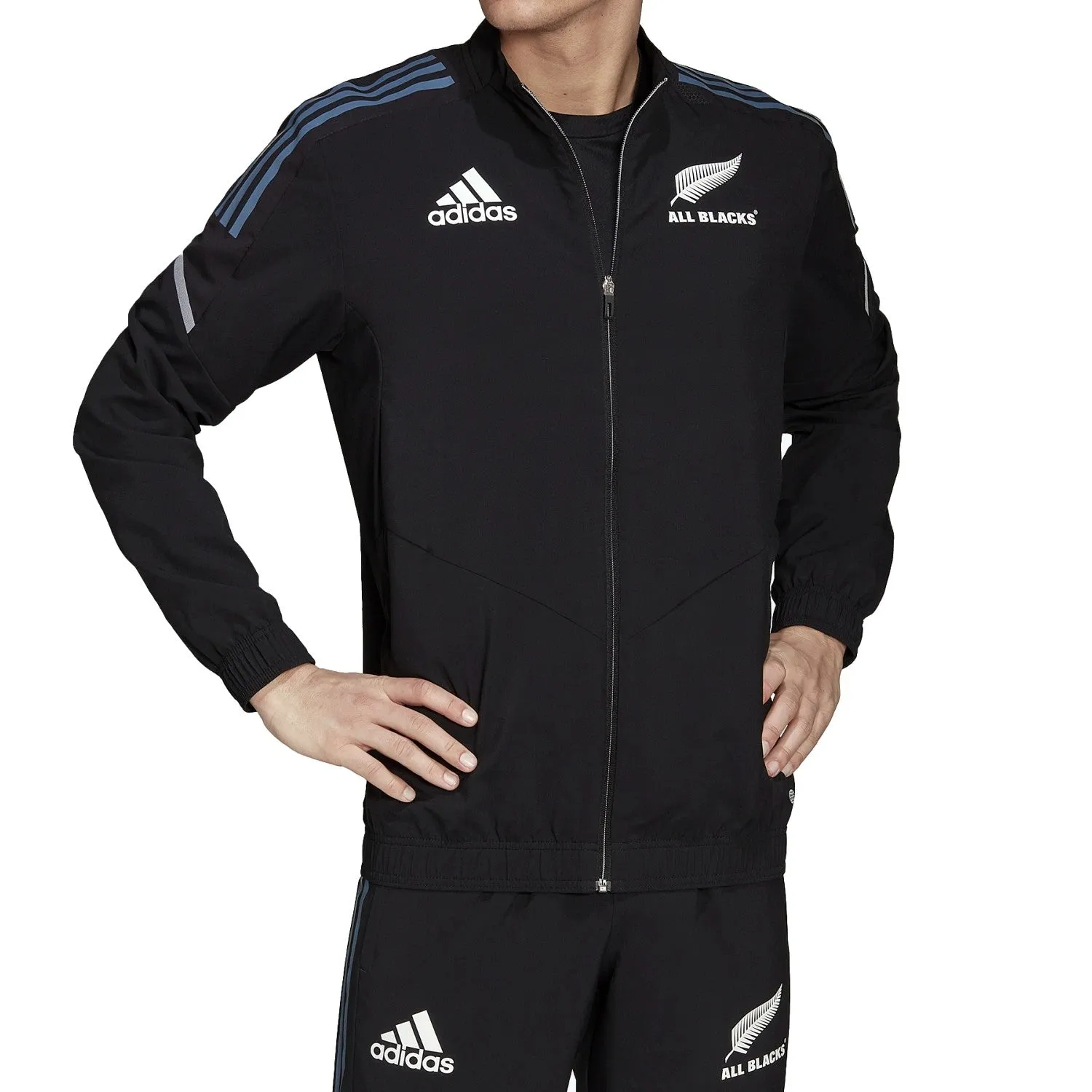 All Blacks black training presentation tracksuit 2022/23 - Adidas