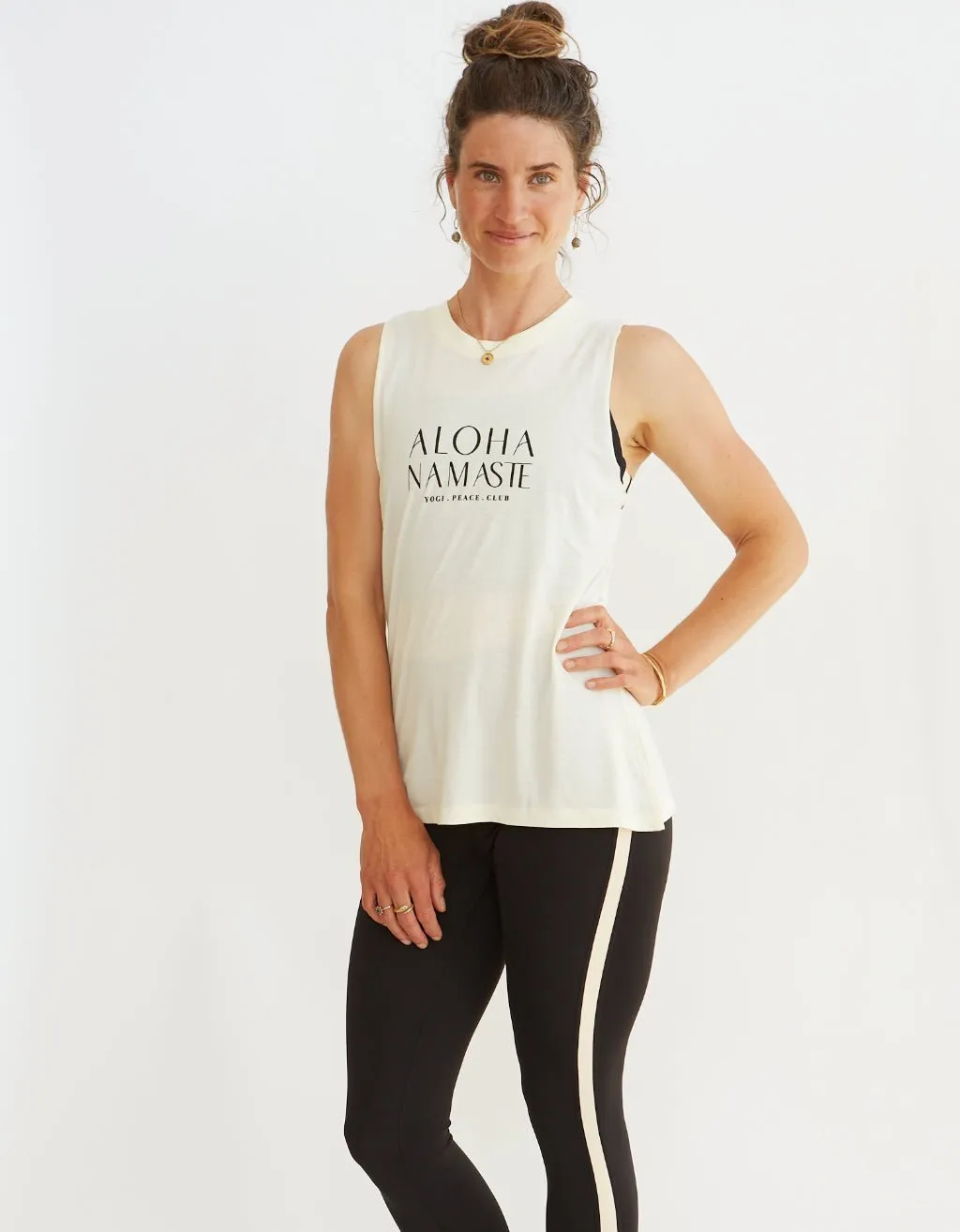 Aloha Tank - Cream - FINAL SALE