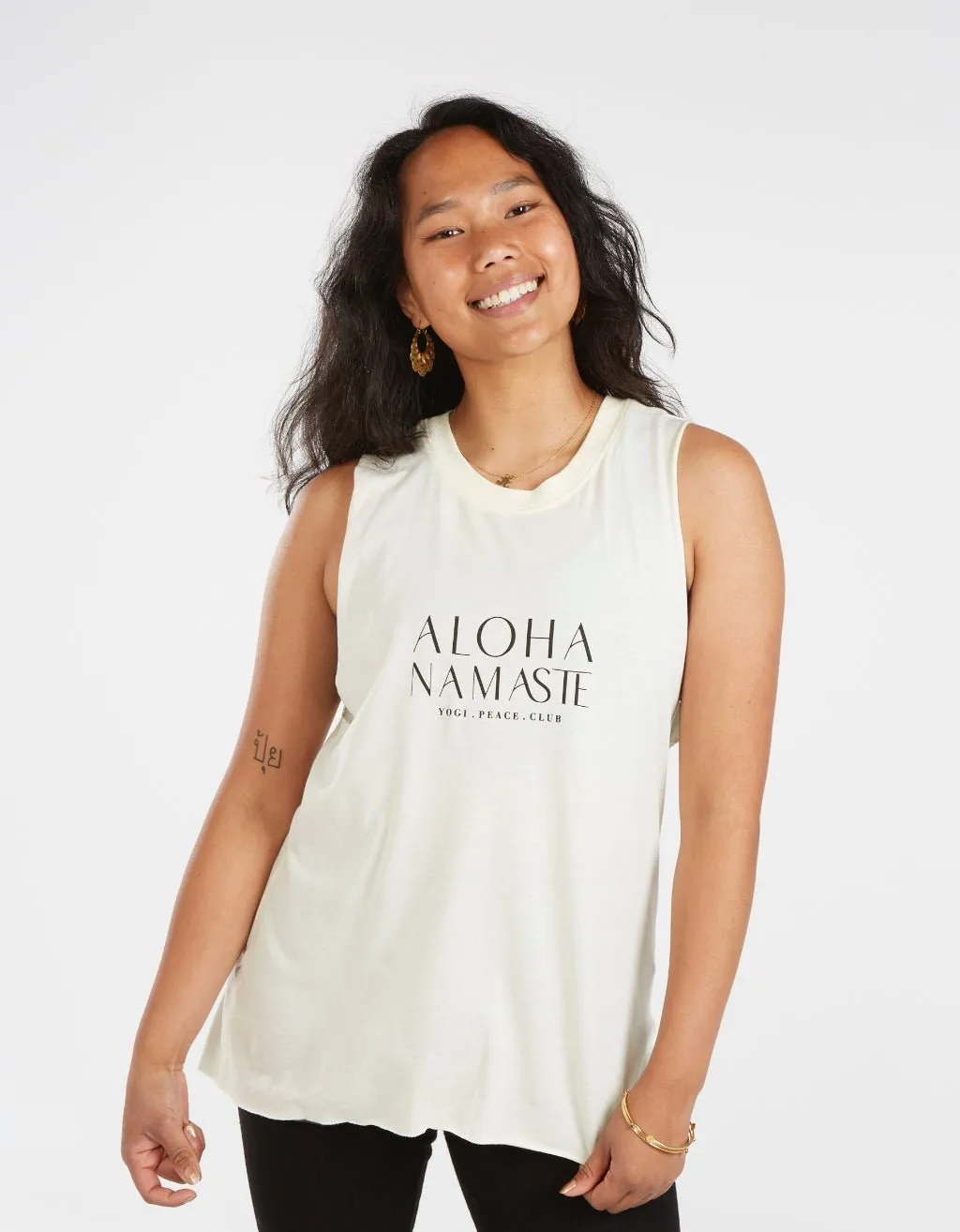 Aloha Tank - Cream - FINAL SALE