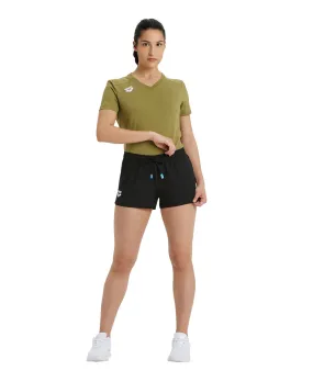 Arena Team Women's Solid Shorts - Black