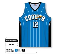Athletic Knit Custom Sublimated Basketball Jersey Design 1103
