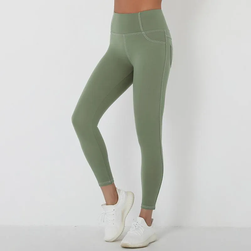 ATHVOTAR Pocket Push Up High Waist Fitness Women Leggings Gym Leggins