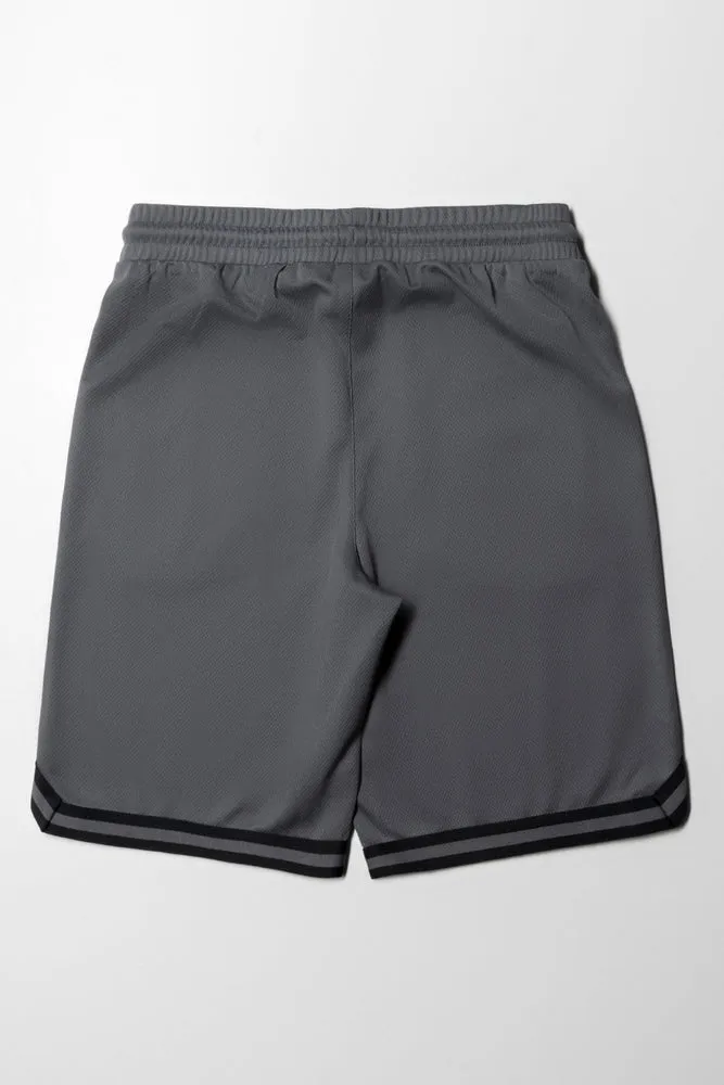 Basketball Knit Shorts Grey