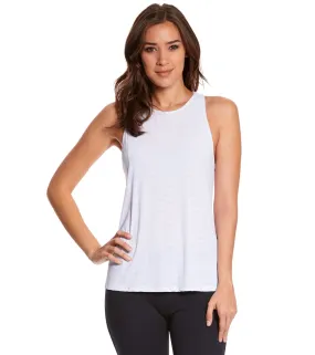 Beyond Yoga Sleek Stripe Waterfall Swing Yoga Tank Top