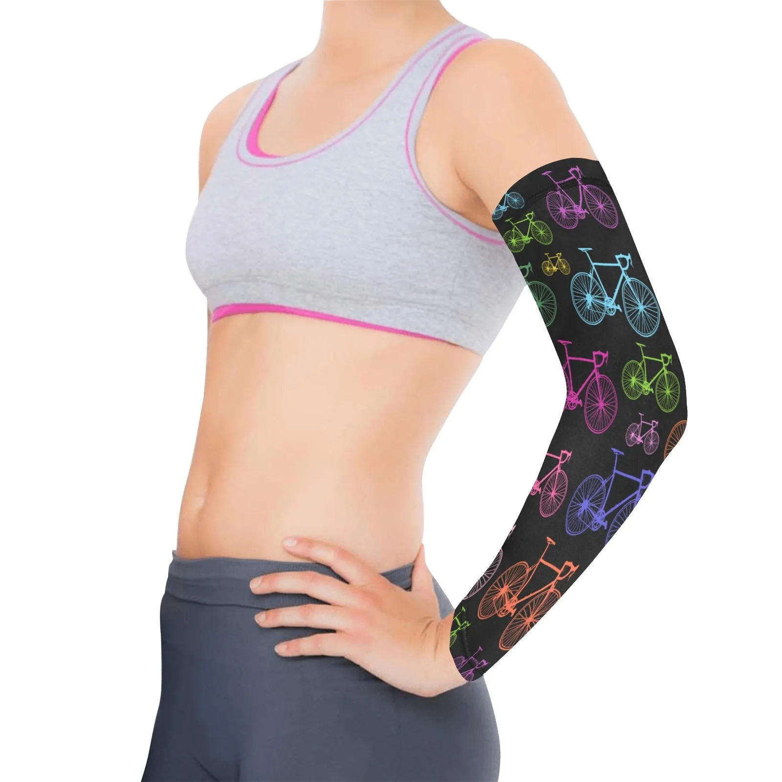 Bicycles Black Weather Protection Arm Sleeves (FWS)