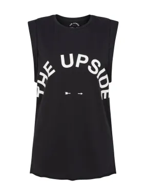 Black Logo Muscle Tank