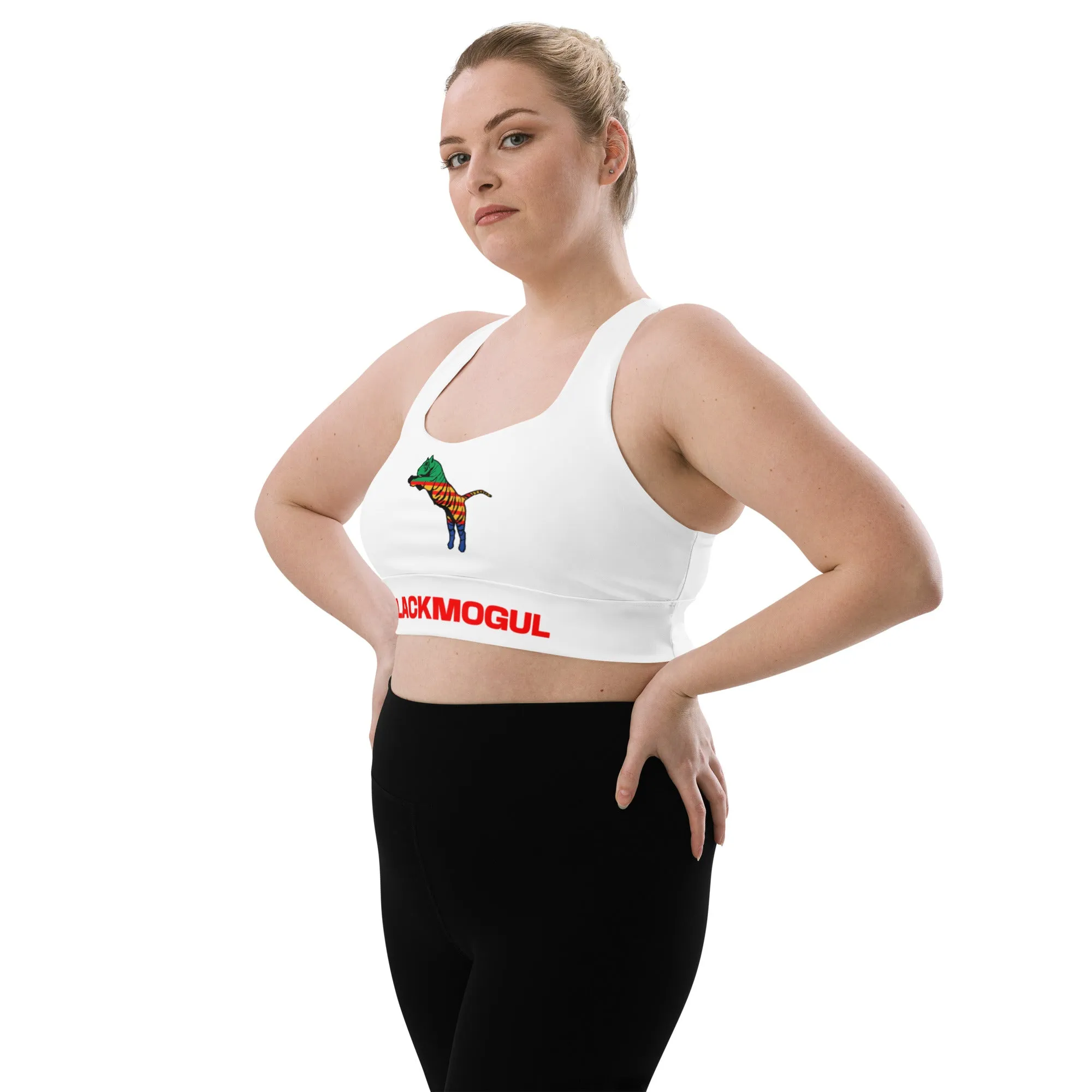 Black Mogul Tigresse' Longline sports bra