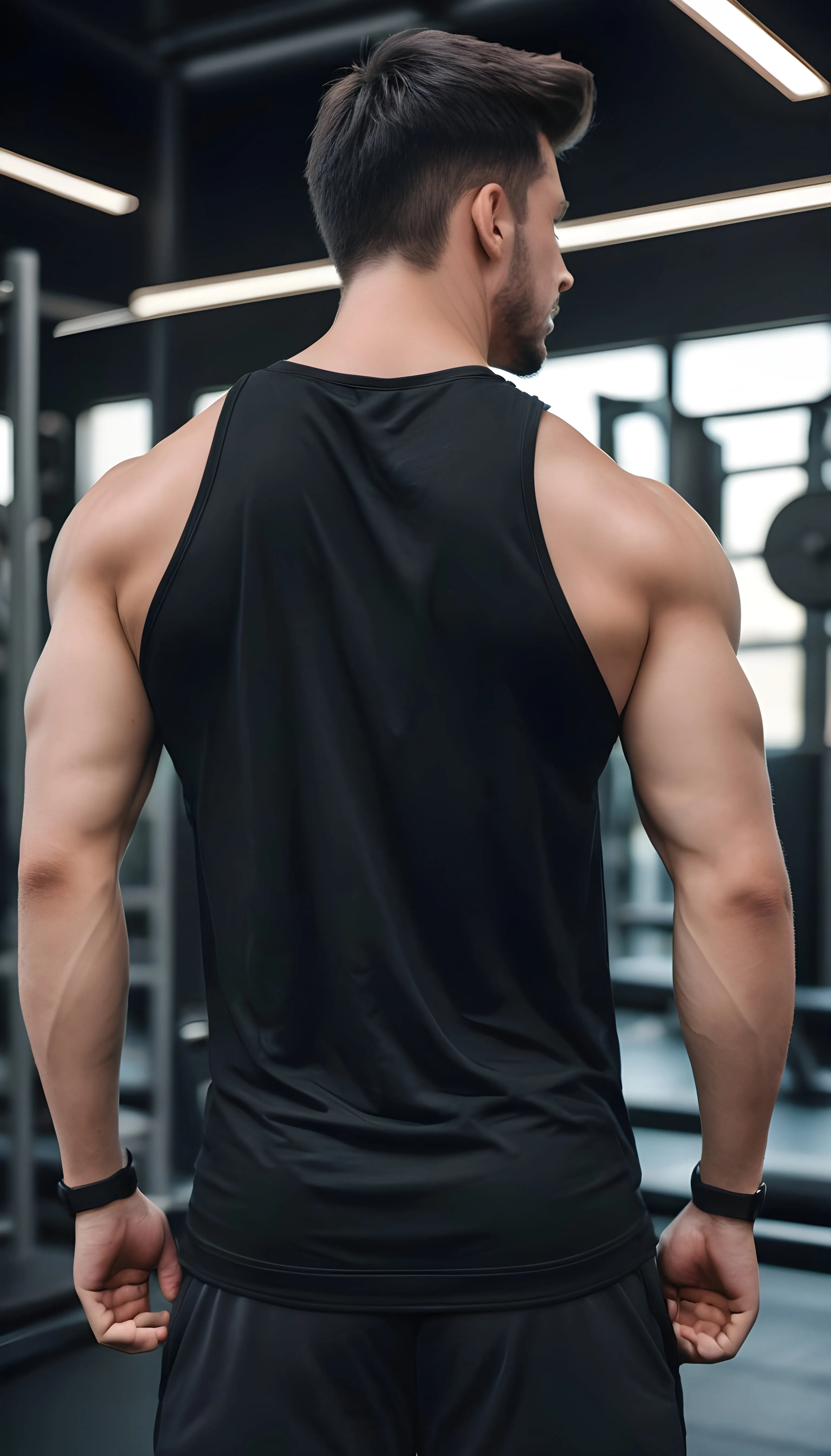 Black StrongFlex Elite Tank - Apple Cut
