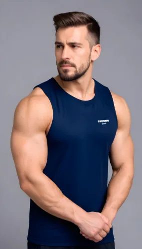 Blue StrongFlex Elite Tank - Apple Cut
