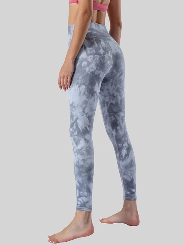 Blue Zone Planet |  Double-sided brushed nude high waist, buttocks, abdomen, yoga clothes, nine-point pants