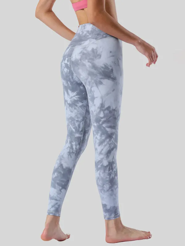 Blue Zone Planet |  Double-sided brushed nude high waist, buttocks, abdomen, yoga clothes, nine-point pants