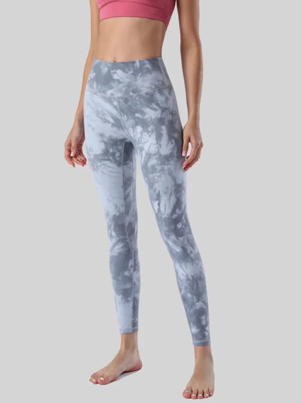 Blue Zone Planet |  Double-sided brushed nude high waist, buttocks, abdomen, yoga clothes, nine-point pants