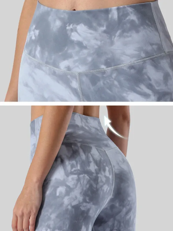 Blue Zone Planet |  Double-sided brushed nude high waist, buttocks, abdomen, yoga clothes, nine-point pants