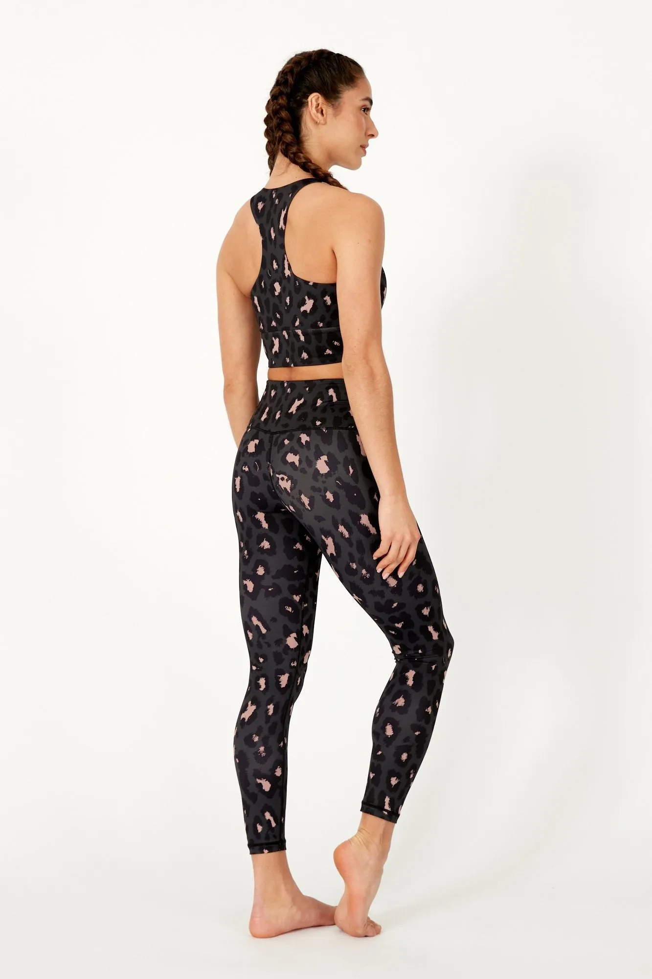 Blush Leopard Crop Bra