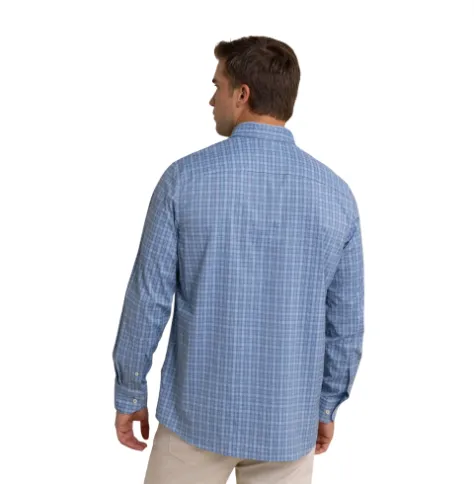 brrr Intercoastal Pettigru Plaid Long Sleeve Sport Shirt