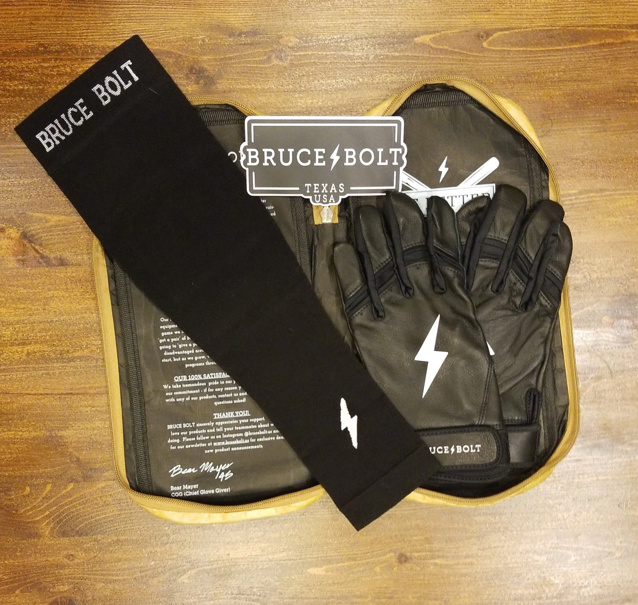 BRUCE BOLT Graduated Compression Premium Arm Sleeve - BLACK