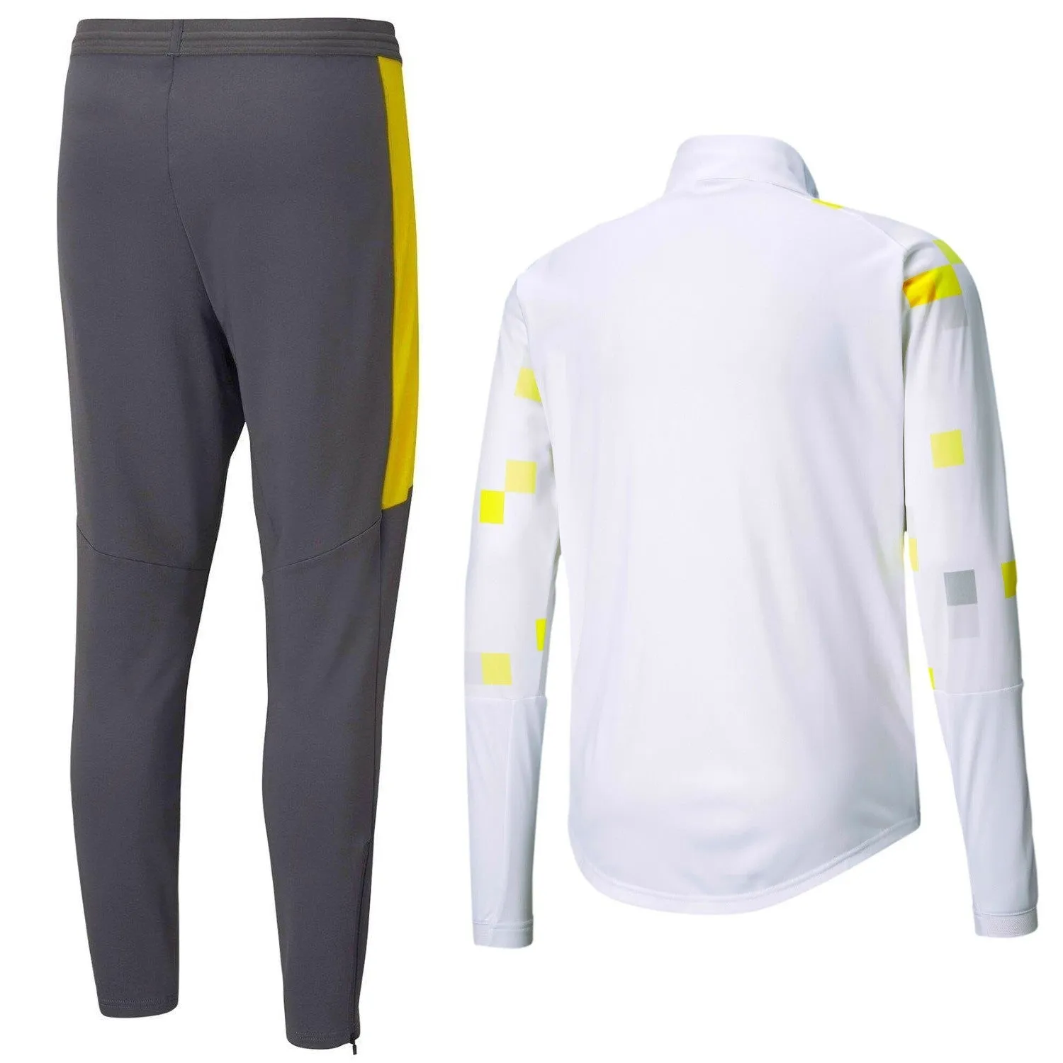 BVB Borussia Dortmund white/grey pre-match tracksuit 2020/21 - Puma