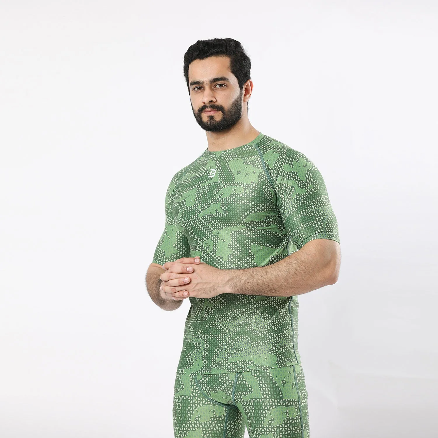 Camo Compression Short Sleeve Shirt