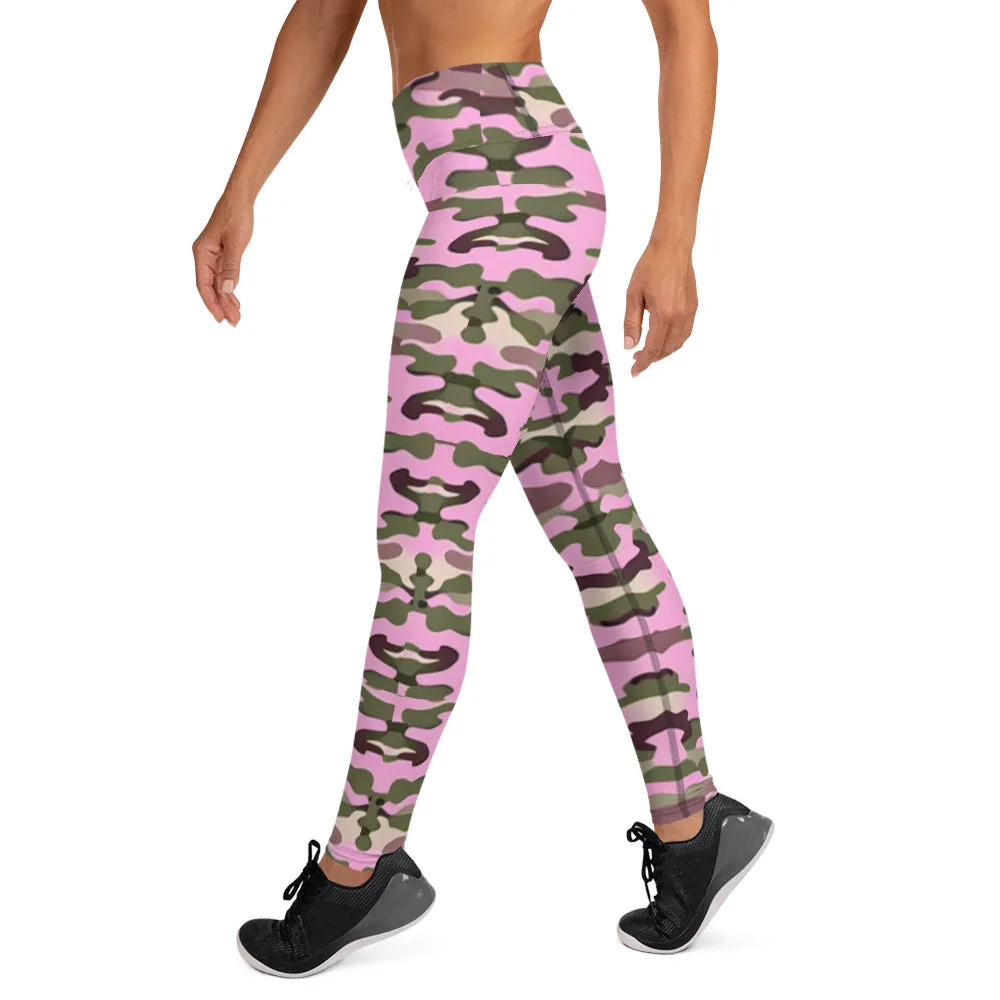 Camo Print Yoga Leggings  |   Fashionable & Comfortable