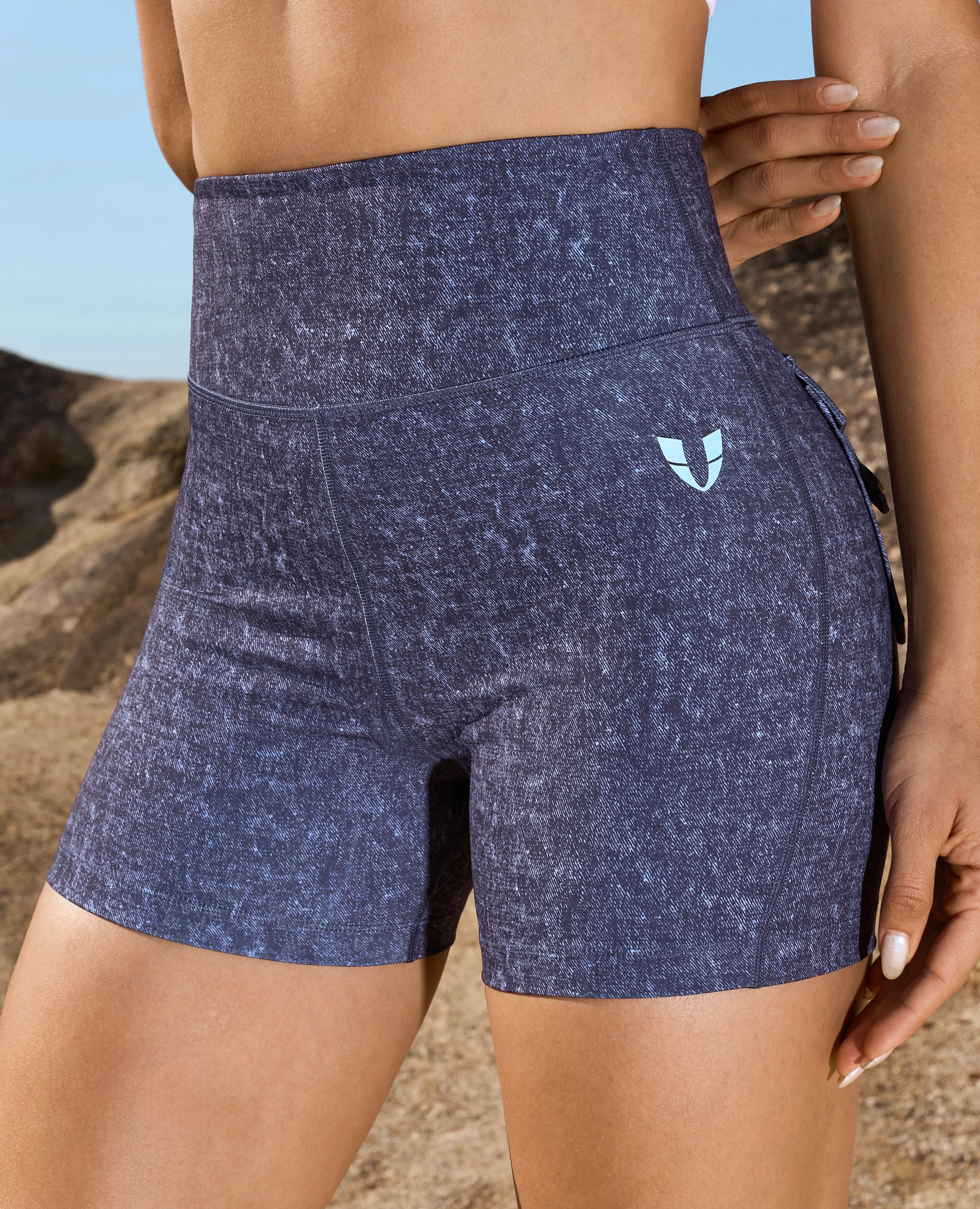 Cargo Short Shorts - Denim Blue