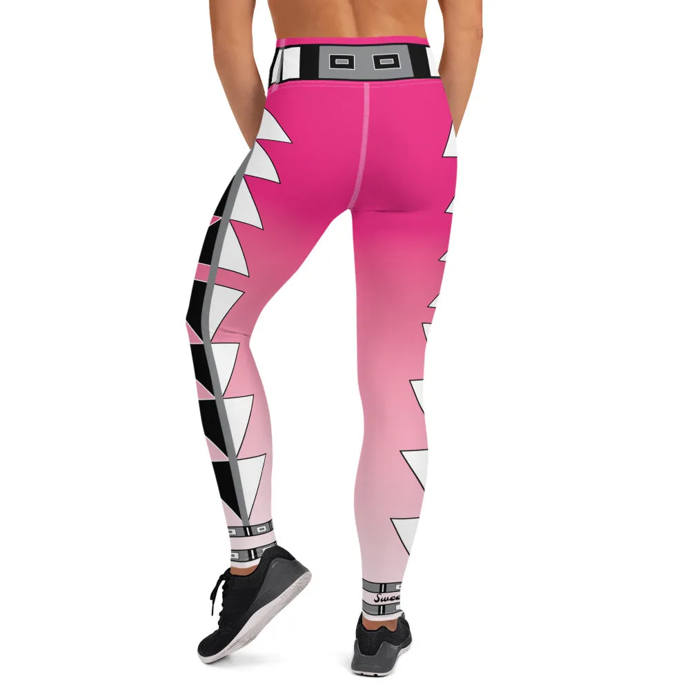 Centered Pink Fade Yoga Leggings