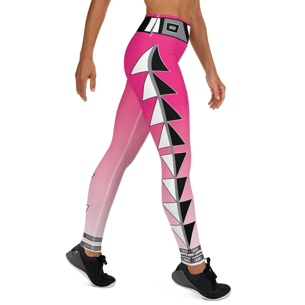 Centered Pink Fade Yoga Leggings