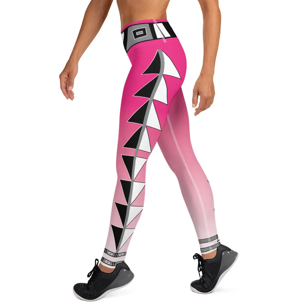 Centered Pink Fade Yoga Leggings