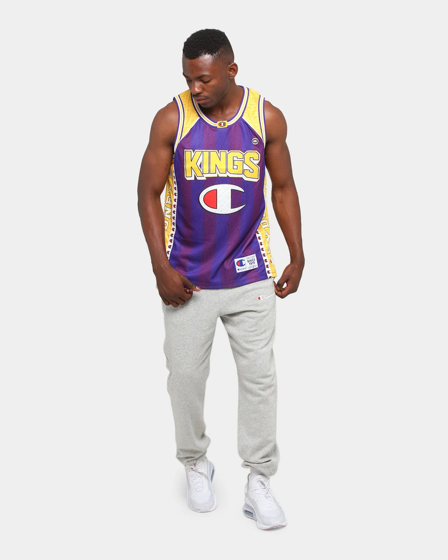 Champion Sydney Kings Off-Court NBL Jersey Purple/Yellow