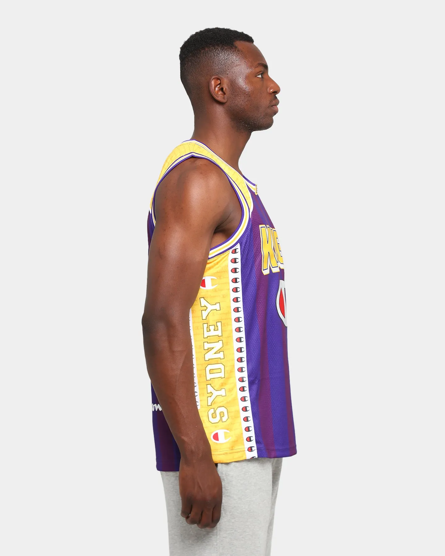 Champion Sydney Kings Off-Court NBL Jersey Purple/Yellow