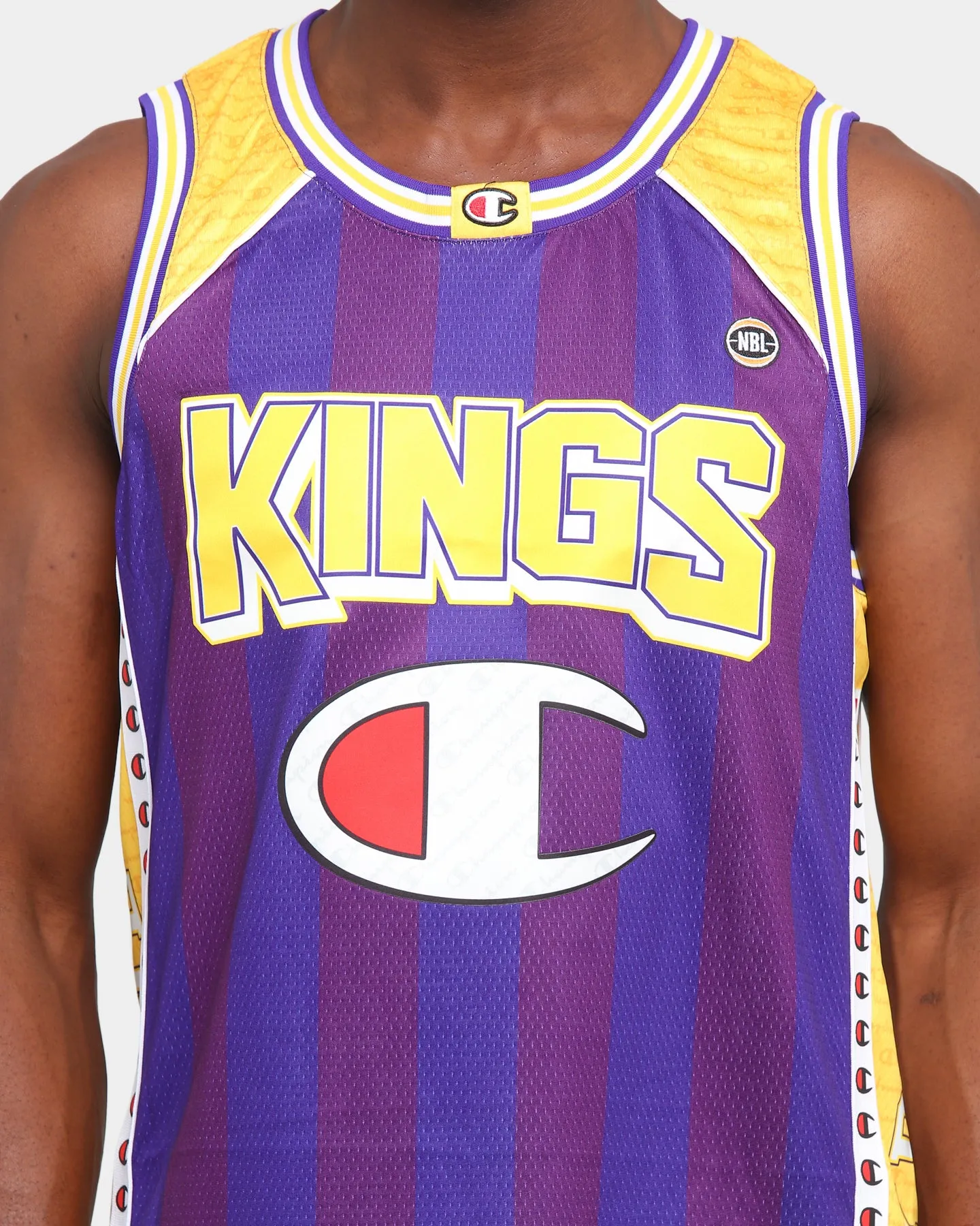 Champion Sydney Kings Off-Court NBL Jersey Purple/Yellow