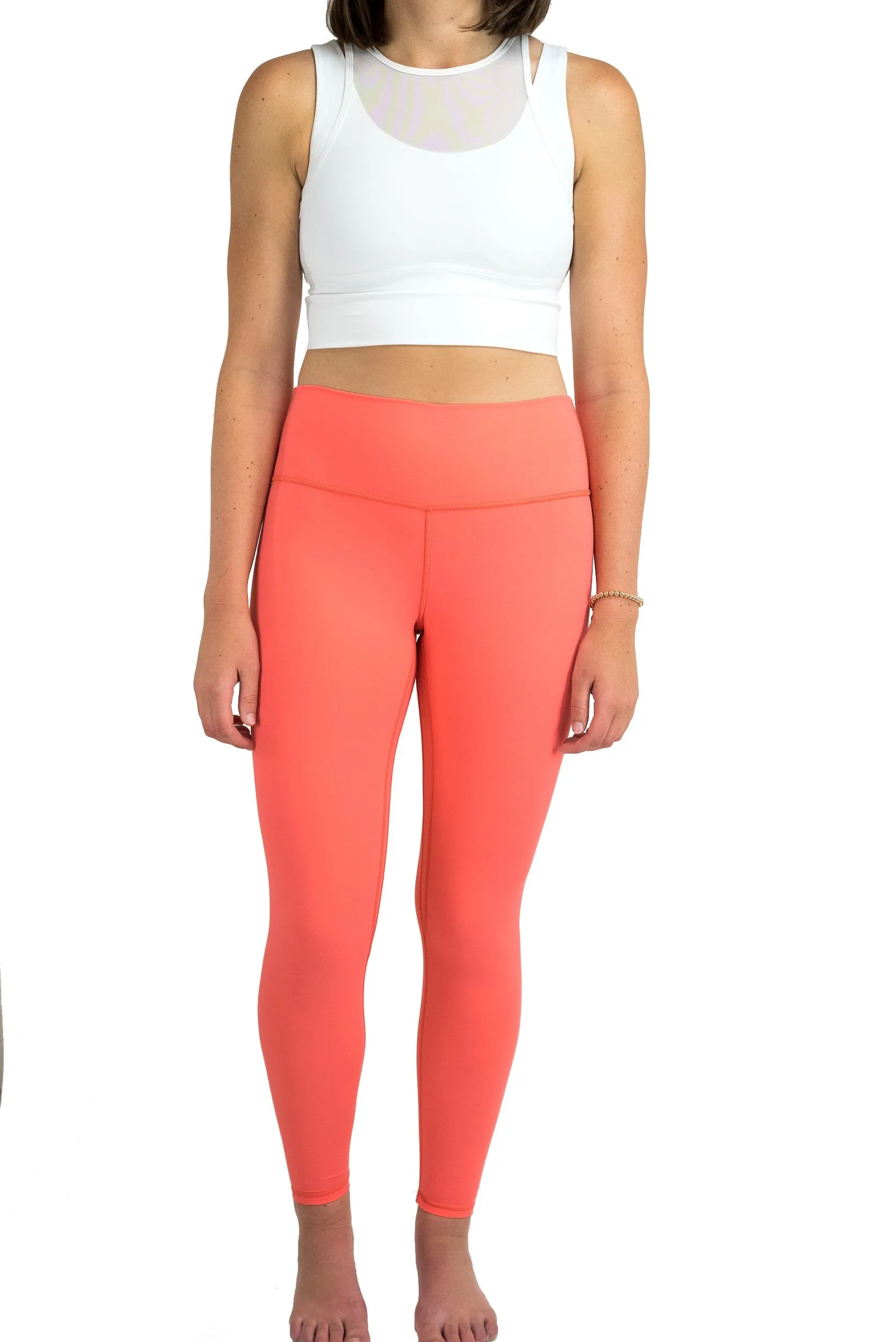 Comfort Legging in Neon Coral