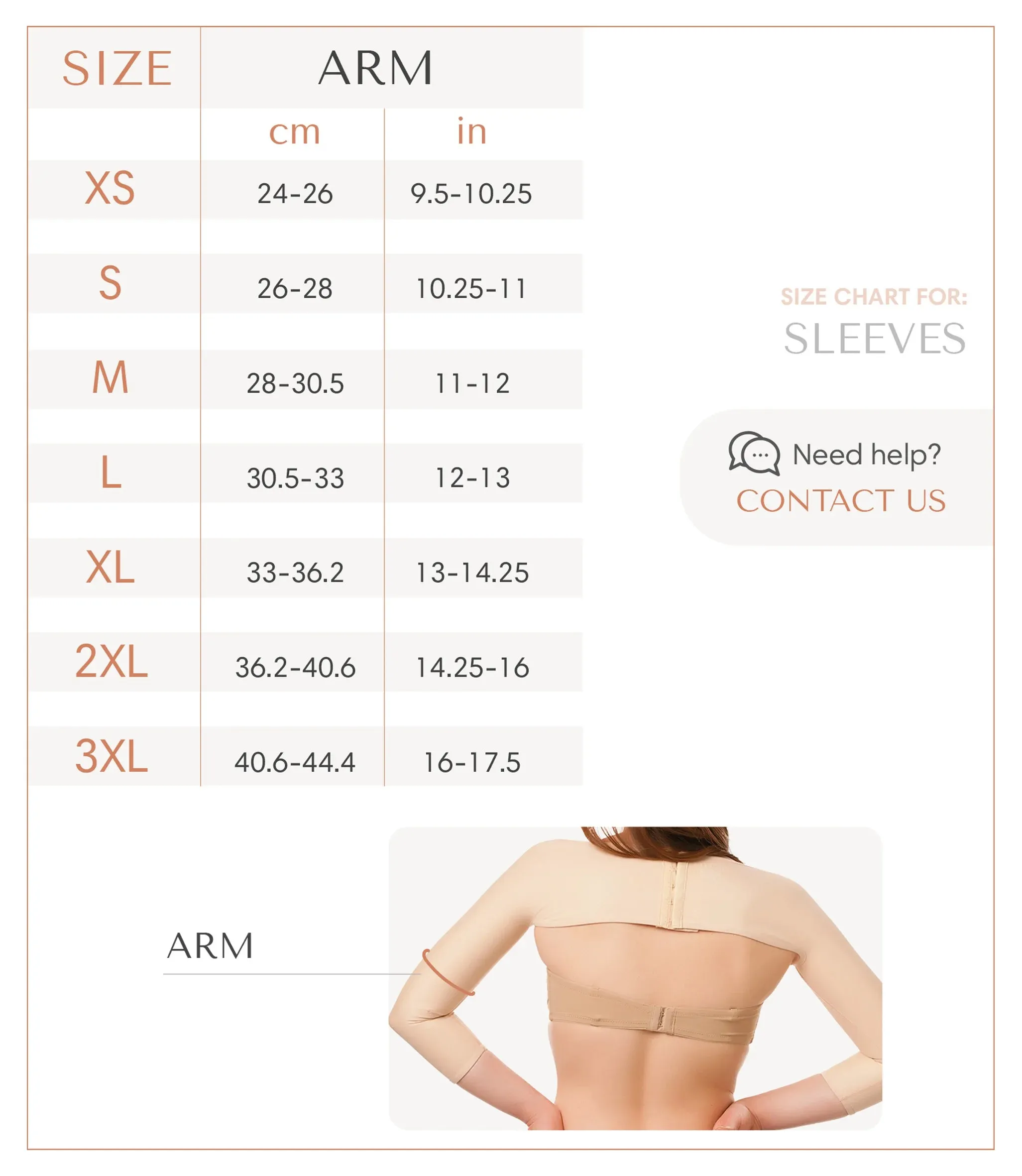 Compression Sleeves with Zippers (SL02)