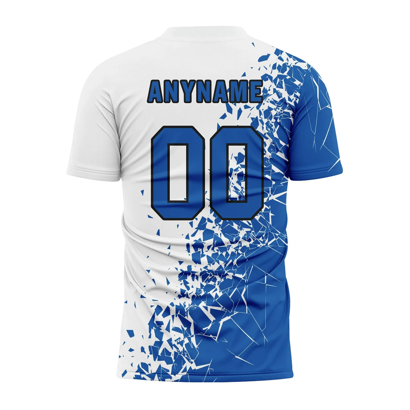 Custom Blue White Soccer Sets Jersey Personalized SCJ101-D28008