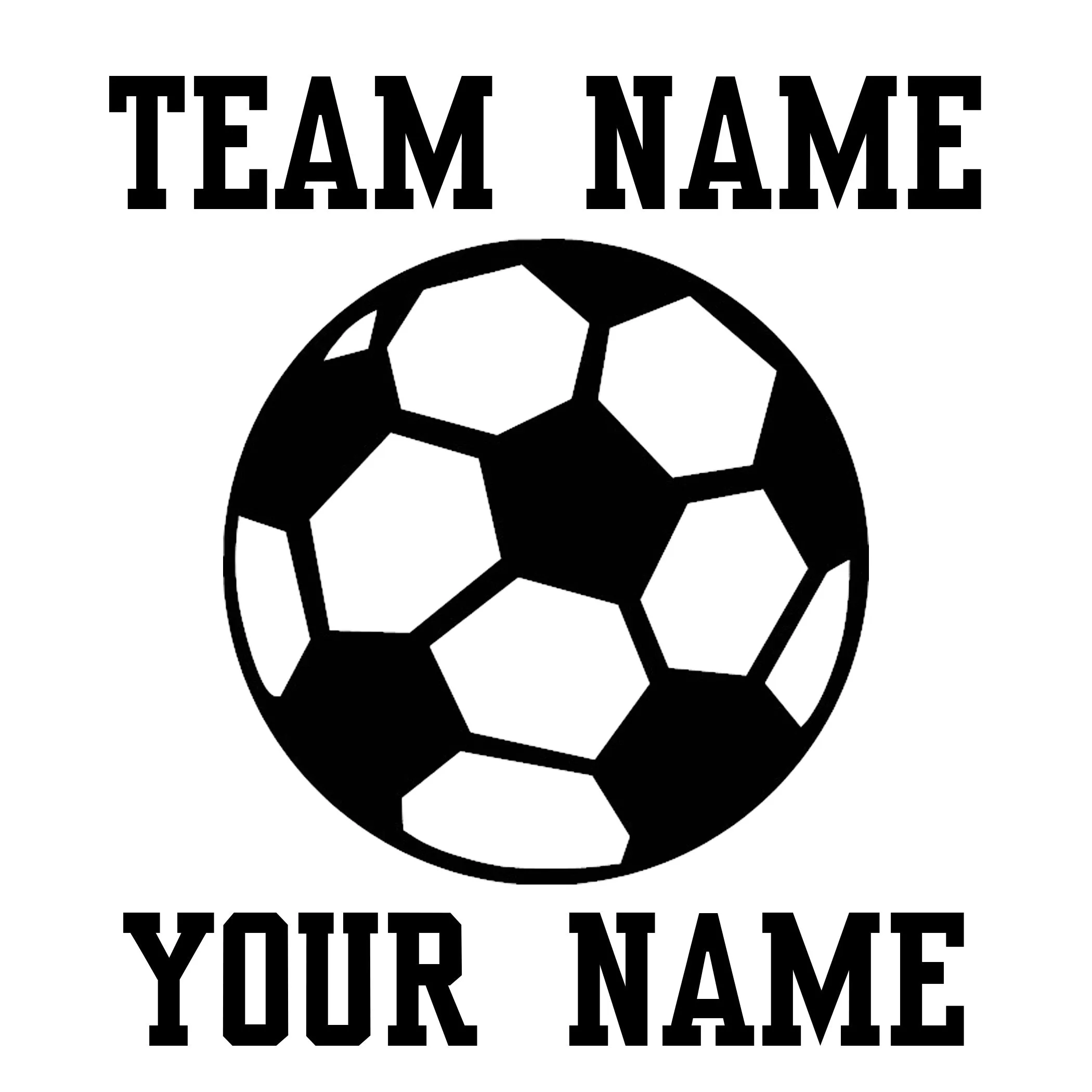 Custom Soccer Ball Car Window Decal