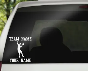 Custom Soccer Car Window Decal - Bouncing Ball