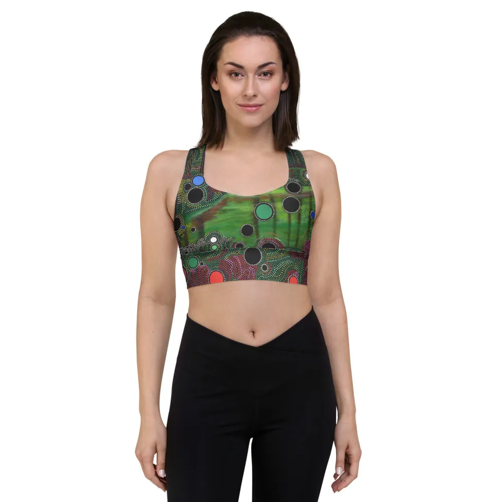 David Heatwole Particles Longline sports bra