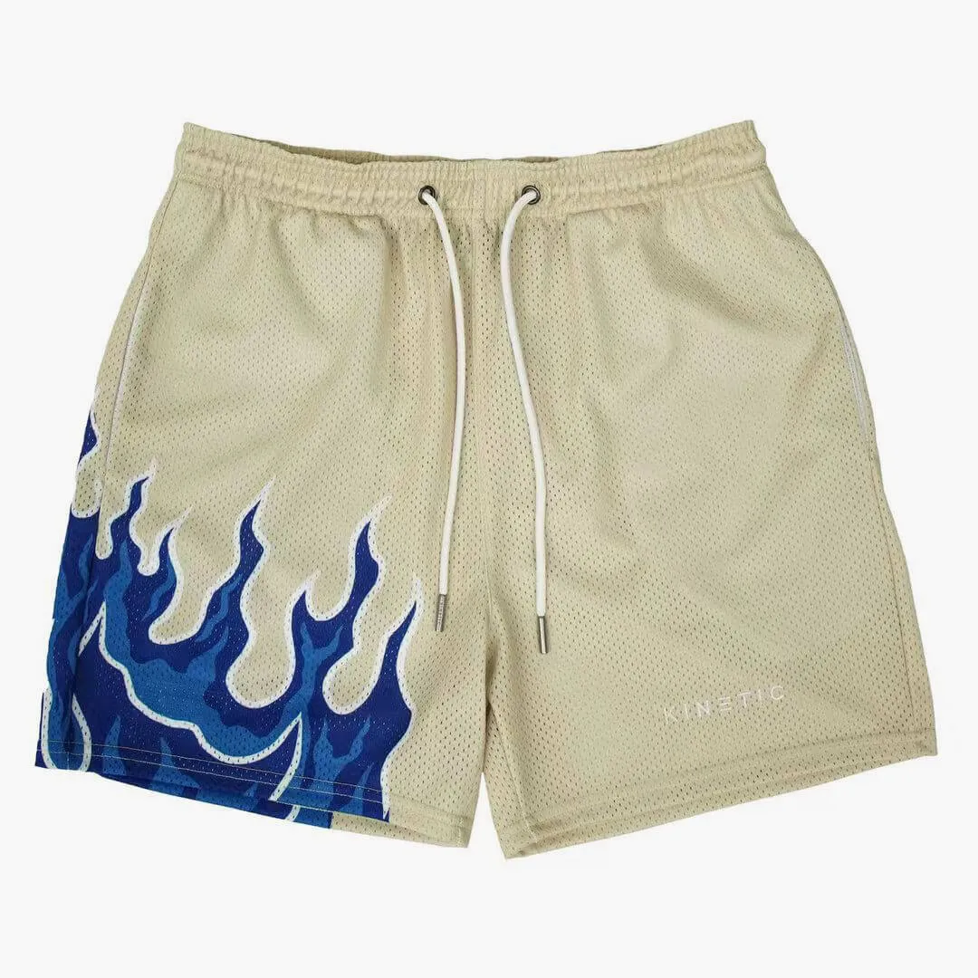 Flame Aesthetic Basketball Shorts Unisex