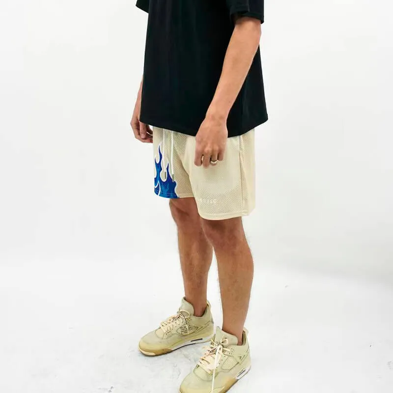 Flame Aesthetic Basketball Shorts Unisex