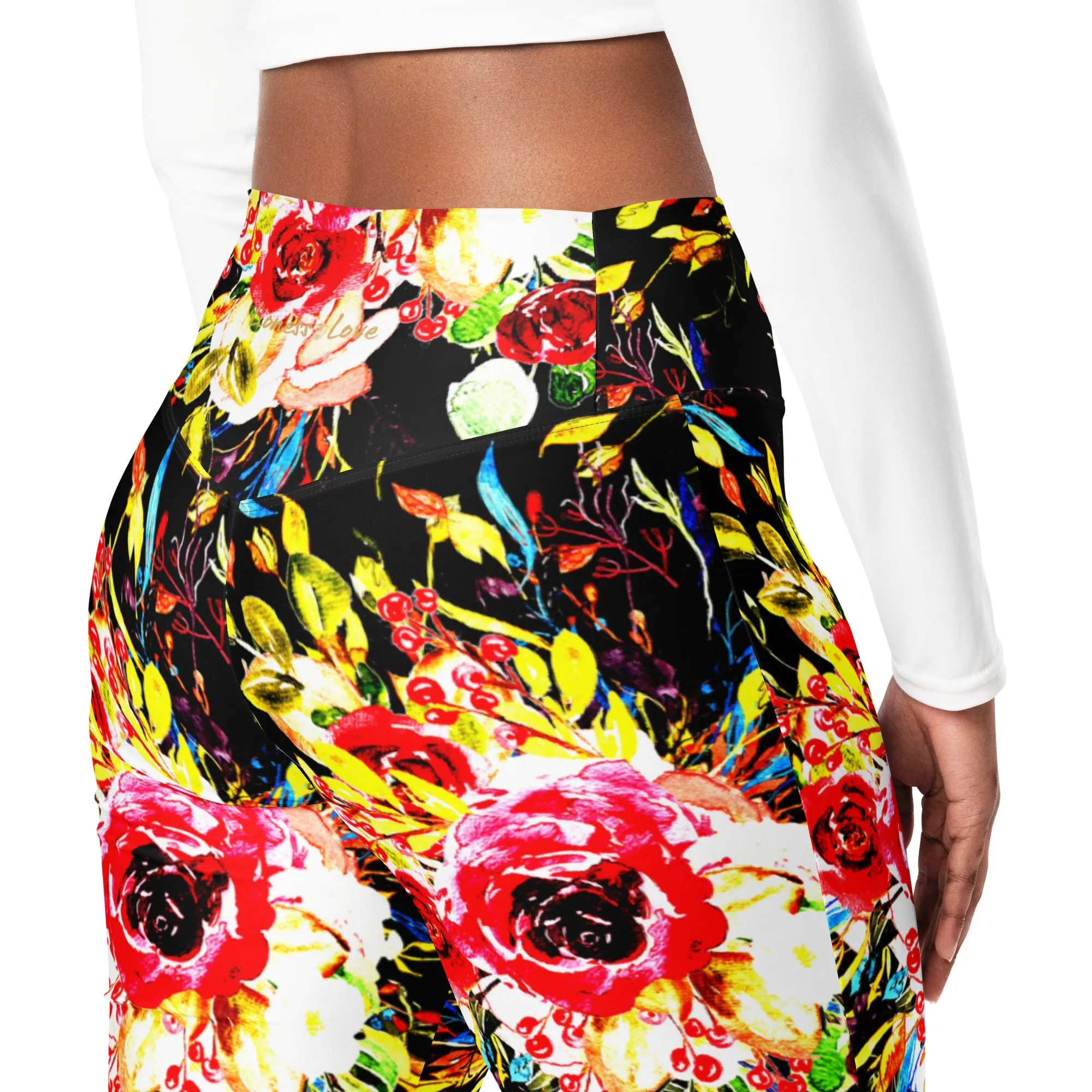 Floral Flare leggings, lioness-love