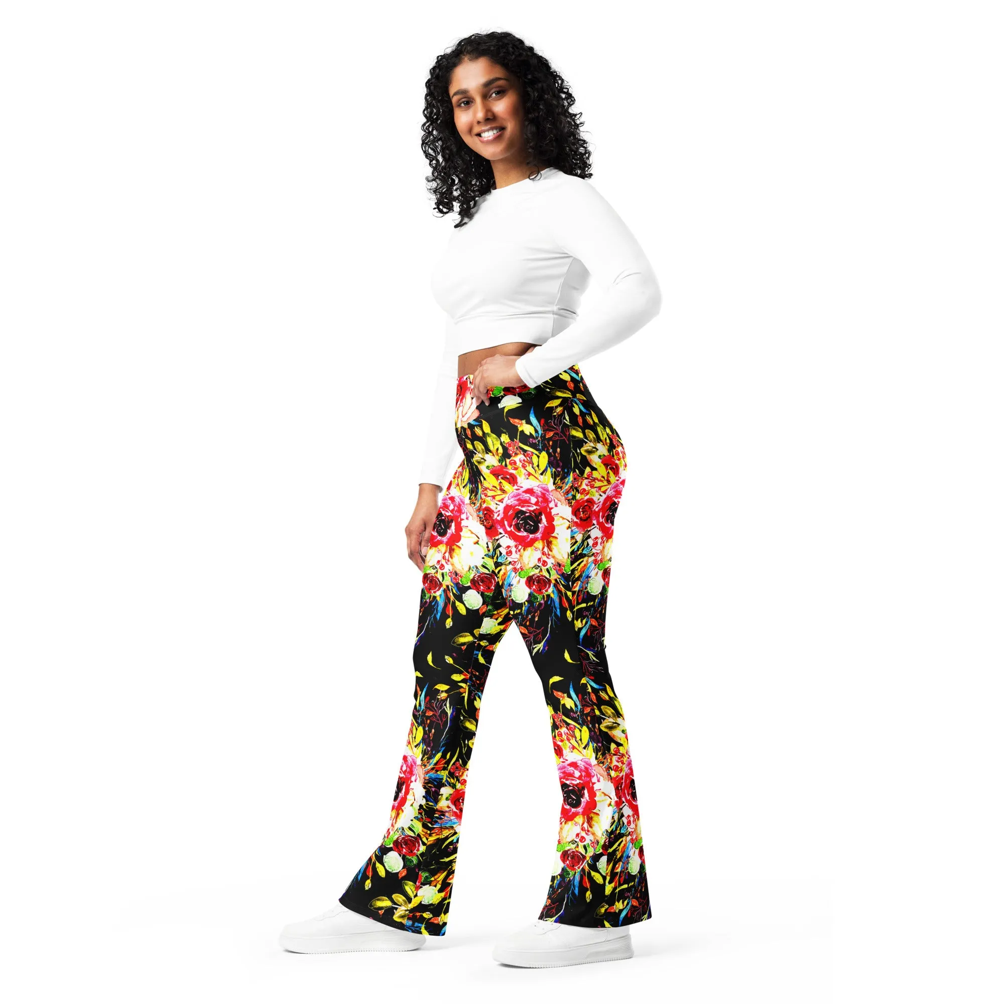 Floral Flare leggings, lioness-love