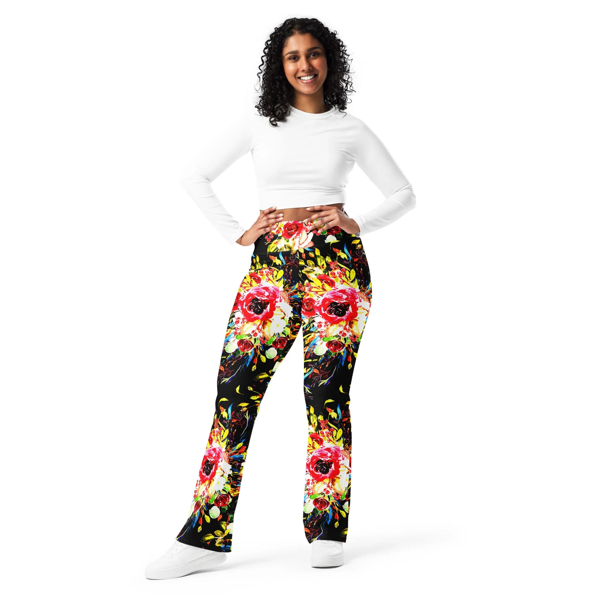 Floral Flare leggings, lioness-love