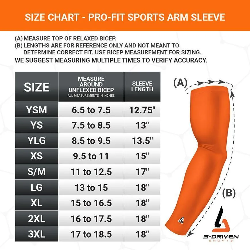 Football | Compression Arm Sleeves - Gold