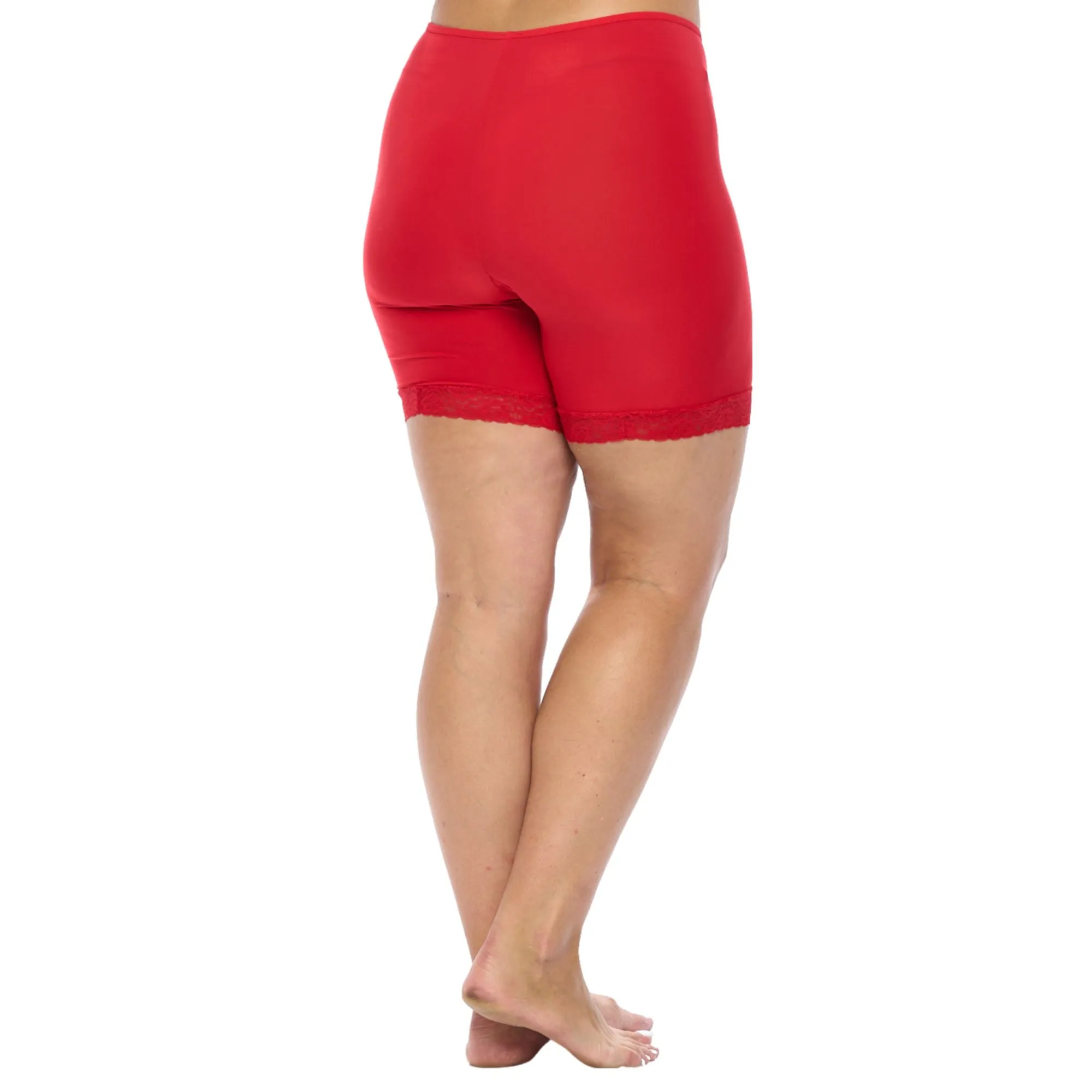 Fusion Moisture Wicking Anti Chafing Shortlette Slipshort 9" | Red