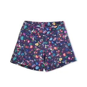 Girls Flamingo and Unicorn Jam Shorts