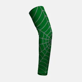 Green with Gray Web Pattern Kids Arm Sleeve
