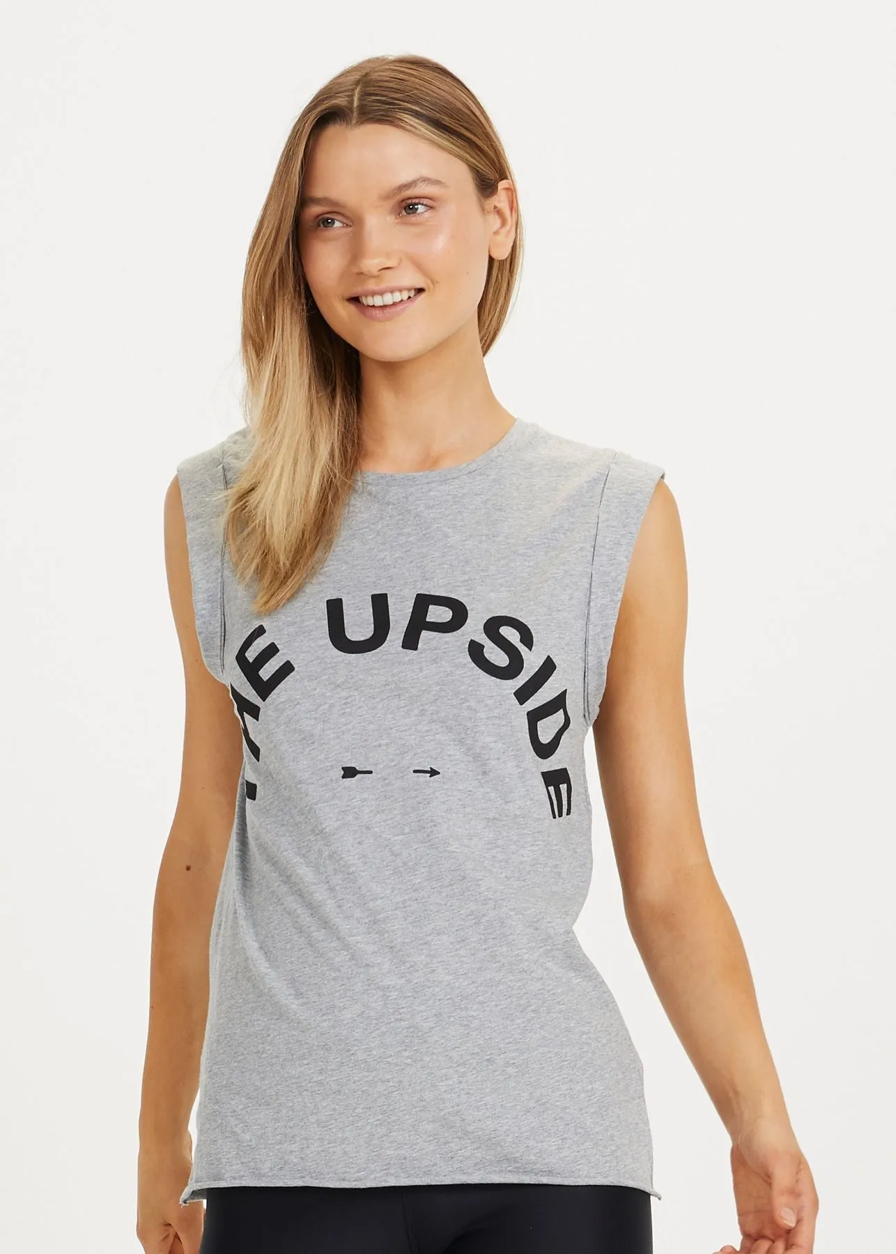 Grey Muscle Tank Top